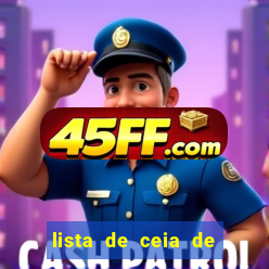 lista de ceia de natal completa